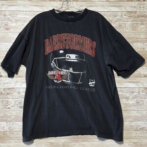 Vintage Iowa Barnstormers AFL T Shirt Adult XXL Black 1996 90s Cut Tag